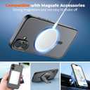 zapica Magnetic for iPhone 17 Case, Upgraded [Camera Control Button] [Full Camera Protection] [with 1 Screen Protector] Translucent Matte Shockproof Protective Phone Cover, Midnight Black