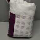 jinchan Extra Wide Sliding Door Curtain 96 Inch Length with Privacy Lining White Linen Lined Curtains for Patio Door Living Room Bedroom Home Office Light Filtering Drapes 100 Inches Wide 1 Panel