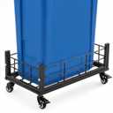 Metal Trash Can Dolly, 16/23 Gallon Containers 4 Swivel Wheels
