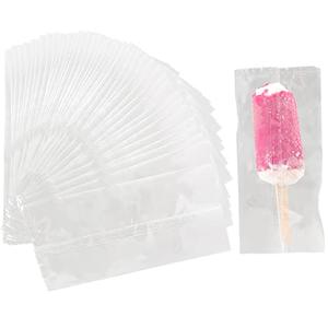 Ice Popsicles Bags, Thick Frozen Pops, Ice Cream Bags, Wrappers 8.6x4.3inch Plastic, 200 pieces