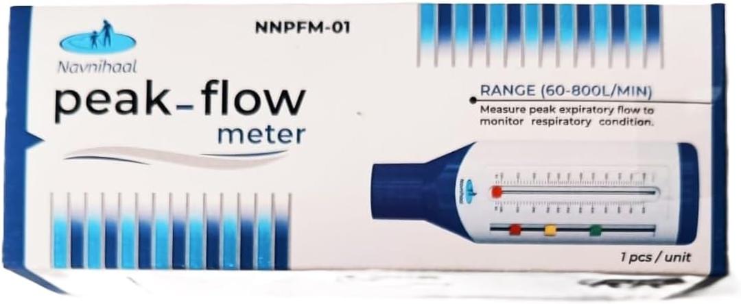 Navnihaal Breath-O-Meter Peak Flow Meter, White