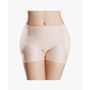 Women's Padded Seamless Shapewear Panties Hip Enhancer Underwear Shaper Shorts M
