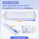2026 Upgraded DA63-08646A Refrigerator Door Shelf Bin for Samsung Refrigerator, RT21M6213SR RT21M6215SR RT21M6215WW RT21M6213SG RT21M6213WW, Replaces AP6241329 PS12082571 EAP12082571