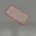 Compatible with iPhone 11,Cute Kawaii Bling Sparkle Glitter Frame Shape Soft Silicone Shockproof Protective Phone Case Cover for Women Girls Pink