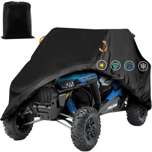 UTV Cover 2 Seater Waterproof Outdoor,Side by Side ATV Covers,Durable Anti-UV All Weather Protection, Compatible with Polaris Ranger RZR Can-am Defender Yamaha Honda Pioneer,115" Lx59 Wx74.8 H