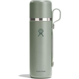 Hydro Flask Hot Flask & Cup  Insulated Stainless Steel, Hot Drink Travel Container for Coffee & Tea 28 Oz Agave Green