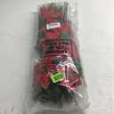 Hotop 6 Pcs Christmas Artificial Poinsettias Florals 19.6 Inch Large Christmas Poinsettia Decorations Red Green Christmas Flower Picks Stem for Christmas Tree Ornament Wreath DIY Xmas Party Decor