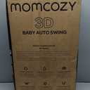 Momcozy CocoSway Baby Swing, Electric Swing for Infants with 180 Rotating Seat, 6 Soothing Sway Motions & 4 Speeds, Remote & Touchscreen, 8 Preset Lullabies, Grey