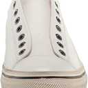 John Varvatos Mens Vulc Laceless Low Top (8.5, White)