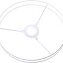 Diy Lampshade Kit Metal Frame - Round Lampshade Holder for Table Lamps, Ceiling Lights, Pendant Lights, Home and Office Decor (7.87 Inch Diameter)