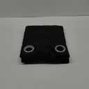 NICETOWN Halloween Pitch Black Solid Thermal Insulated Grommet Blackout Curtains/Drapes for Bedroom Window (2 Panels, 42 inches Wide by 63 inches Long, Black)