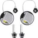 Xenon Ballast & Bulb Control Unit Module, Xenon HID Ballast Headlight with Igniter Cable D4S Bulb Compatible with Lexus Subaru Replaces 81107-75020 81107-60F10