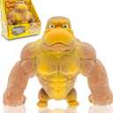 Stretchy Monkey Fidget Toy  Funny Brown Gorilla Stress Relief Toy, Squeeze and Decompress, Easter Gift for Kids and Adults