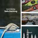 Boat Folding Cleats, Marine Grade Stainless Steel 316 Boat Cleats Pack of 4, Installation Accessories Included