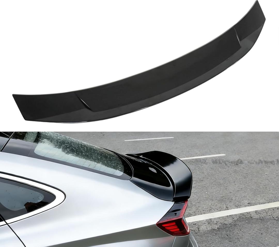 time secret Rear Spoiler Wing Fit for Hyundai Sonata 2020 2021 2022 2023 2024 SE/SEL/Sport/N Line/Limited/Sonata Hybrid, Gloss Black Rear Trunk Spoiler Wing LID