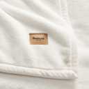 Bedsur Fleece Blankets Queen Size for Bed - GentleSoft Warm, Cozy, Soft & Thick Blanket for Winter, Heavy 500Gsm Anti-Static Design, Ideal for Couch & Sofa, Cream, 90x90 Inch