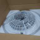 Smart Low Profle Ceiling Fans with RGB Lights Remote/APP/Voice Control, 20" Bladeless Ceiling Fans with 6 Speeds, Timer, Quiet DC Motor, Ceiling Fan with Light for Kids Bedroom/Living Room