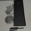 Candelabra Candle Holders for Pillar Candles Holder Tray Table Centerpiece Set of 3, Matte Black