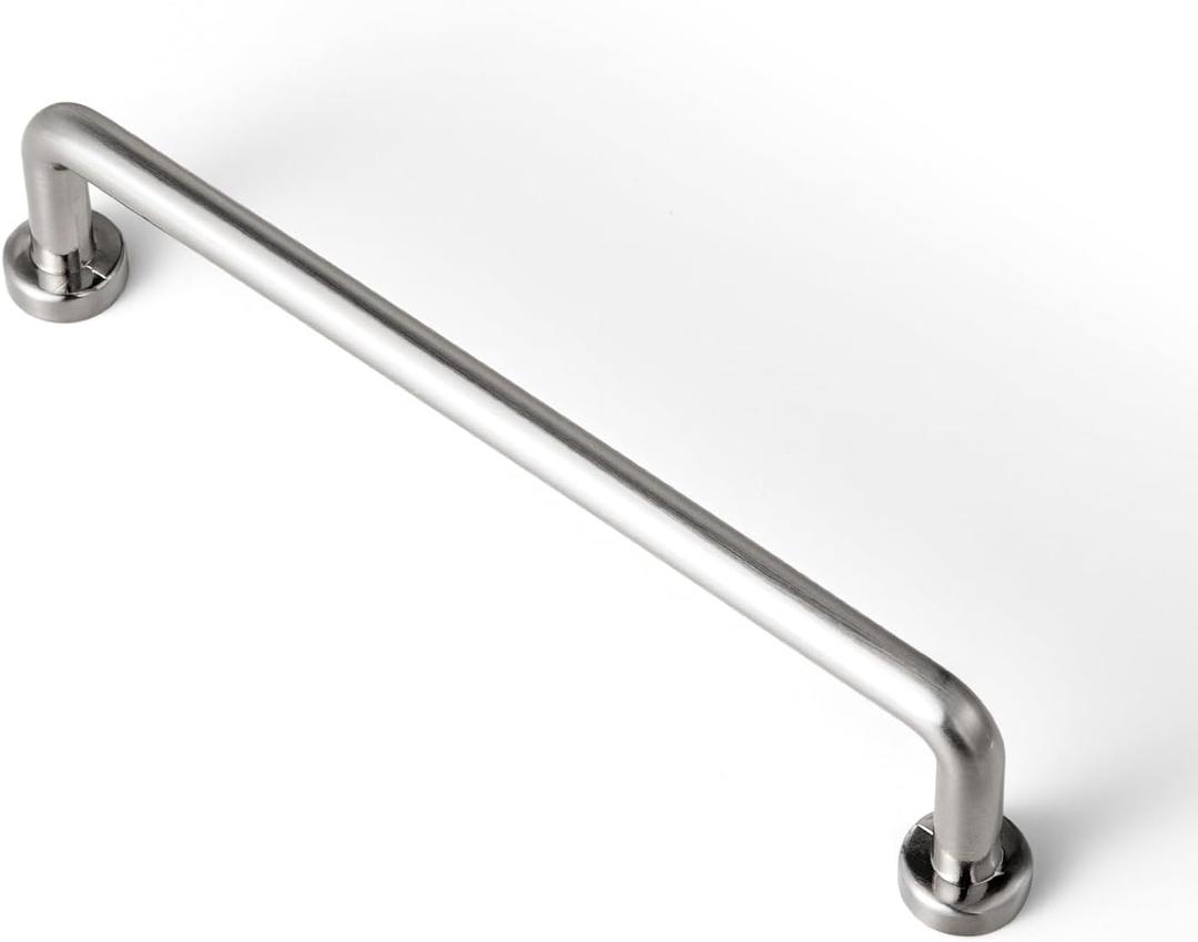 Goo-Ki 6 Pack 5" Center to Center Satin Nickel Modern Cabinet Pulls Solid Contemporary Home Improvement Hardware Drawer Pulls Zinc Alloy Kitchen Handles