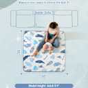 Baby Play Mat, 50x50 Thickened Playpen Mat, Non-Slip Baby Mat for Floor, Foldable Portable Playmat Suitable for babies learning to crawl and for travel
