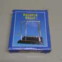 Newtons Cradle Balance Balls,Pendulum Balls with Black Base,Newtons Cradle Pendulum,Desk Decor for Men,Physics Toys,Metal Creative Ornament Crafts,Mind Bending Desk Sculpture - Large Black