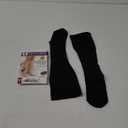 Truform 30-40 mmHg Compression Stockings for Men and Women, Knee High Length, Closed Toe, Black, Large (Large (1 Pair))