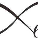 Love Wedding Anniversery Giftsl Stickers Beautiful Forever Heart Love Always Infinity Symbol Bedroom Living Room Art Decoration 23 x 10 in Black (4)