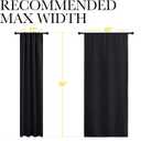 NICETOWN Short Curtains 36 inches Long, Black Out RV Bunk Panels, Kitchen Window Curtains Over Sink, Thermal Insulating Blackout Drapes/Draperies for Small Window (2 Panels, 42 inches Wide)