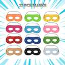 122 Pcs Hero Party Favors - Hero Mask Slap Bracelets Keychains Stickers Punch Balloons Finger Lights and Gift Bags Party Supplies Birthday Decorations