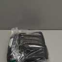 DWCN Blackout Curtains  Thermal Insulated, Energy Saving & Noise Reducing Bedroom and Living Room Curtains, Black, W 42x L 63 Inch, Set of 2 Rod Pocket Curtain Panels