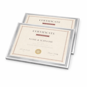 8.5x11 Picture Frames Glass 8.5 x 11 Frame Tabletop Display, 2 Pack clear