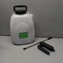 Battery Powered Sprayer 3.2 Gallon,Powerful Electric Sprayer with 5 Mist Nozzles,Rechargeable Handle, 41 in Retractable Wand,Adjustable Shoulder Strap,for Lawn,Gardening,Cleaning