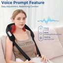 KingPavonini Width Adjustable Neck Massager with 5 Heat Zone, Wireless 6D Shiatsu Shoulder Massager for Pain Relief Deep Tissue, Massager for Neck and Shoulder Pain, Gifts for Men Women Dad Mom
