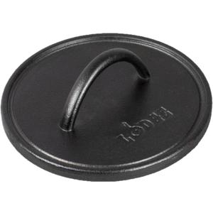 8" Cast Iron Round Flat Grill Press