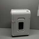Aurora AU1262XA Anti-Jam 12-Sheet Crosscut Paper and CD/Credit Card Shredder, White/Gray
