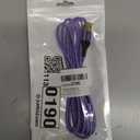 USB to USB Cable 6ft, Male to Male USB A To USB A Cable for WD Hard Drives, PC, Mac, Laptop, PS4, Xbox - USB 3.0 Type A Impresora Long Usba to Usba Cord, High-Speed Data Transfer Cable, 6 Foot (Purple)