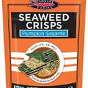 Seapoint Farms Seaweed Crisps, Pumpkin Sesame, Vegan, Gluten-Free, Kosher, and Non-GMO, Healthy Snack, 1.2 oz. Bag, (Pack of 12)