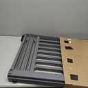 IRIS USA 24"-39" Dog Gate, Adjustable Indoor Pet Barrier, Pet Gate for Puppy, Small Dog, Cat, Easy Twist-to-Lock for Doorways & Stairs, Portable, Expandable, 25" Tall, Gray (1 Pack)