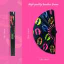 SYNTECSO Hand Fans for Women Foldable, Boots on The Ground Fan, Rave Fan for Drag Queen, Women and MenFans for Line Dancing, Parties, Music Festivals, EDM and Decoration
