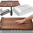 Electric & Gas Stove Top Covers, Large Pine Stovetop Cover & Decorative Tray with Handles Multi-Functional Stove Cover & Cutting Board for Kitchen, Modern Home Accessories 30.3"x21.7" (1 Pc)