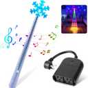 Wireless Remote Control Outlet, 2in1 Wireless Switch Magic Lights Wand for Christmas Tree Lights and Decoration Lights, Remote Switch Kit with Music, Ideas for Kids Friends Family