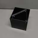 4-side Acrylic Photo Block Cube Tabletop Pen holder Desktop Storage Organizer for Office Classroom Home Packaging Containers of Plastic Picture Frame for 5" x5" photo size