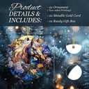 3 x Horse Ornament 2025  White Elephant Gift Ornament for Horse Lovers, Artistic Equestrian Christmas Decoration, Unique Horse Lover Gift for Tree, Home, or Stable Decor