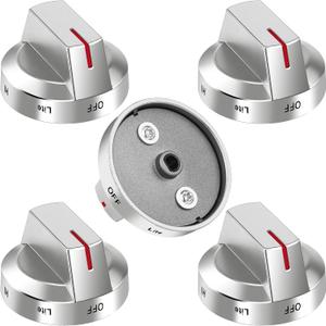 AMI PARTS DG94-03500A/Z Fit for Samsung Gas Stove Knob Replacement (5PCK) and DG94-03500U Gas Stove Knobs-Models NX60T8111SS NX60T8311SS NX60T8711SS for Samsung Oven Stove knobs