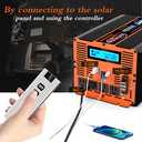 4000 Watt Pure Sine Wave Power Inverter 12V DC to 110V 120V Converter for Family RV Off Grid Solar System Car with Type-C Ports 4 AC Power Outlets Dual USB Ports LCD Display and Remote Control (4000w)
