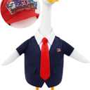 2 x 250 Anniversary American Goose Outfits 4th of July Patriotic Costume Goose Clothes for 23" Lawn Plastic/Cement Statue Outdoor Courtyard Garden Yard Decoration