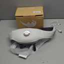 Shiatsu Neck and Back Massagers with Heat, 150 Mins Uses, 4 Modes & Adjustable Massage Head, Electric 3D Deep Tissue Kneading for Shoulder, Leg, Muscle Soreness, Pain Relief, Relaxation for Women, Men (Light Gray)