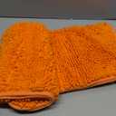 OLANLY Bathroom Rugs 30x20, Extra Soft Absorbent Chenille Bath Rugs, Rubber Backing Quick Dry, Machine Washable Bath Mats for Bathroom Floor, Tub and Shower, Home Decor Accessories, Orange