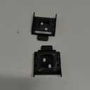 Universal Replacement, Metal Blinds mounting Brackets, Mountings Brackets for Roller Blinds (Type 1 Black)