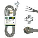 EP 3 Prong Dryer Cord, 4 Ft 10/3 SRDT, 30 Amp Appliance Extension Power Cord, NEMA 10-30, Gray